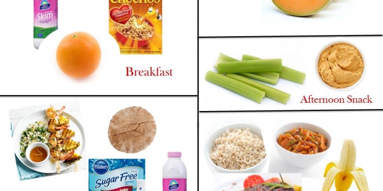 1200 Calorie Diabetic Diet Plan – Monday