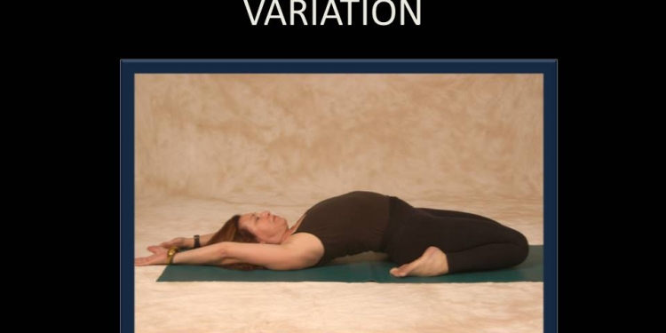 Reclining Hero Pose, Variation