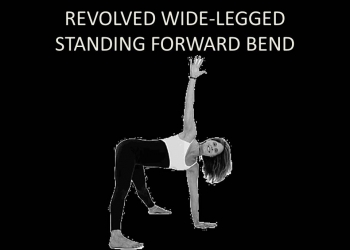 Revolved Wide-Legged Standing Forward Bend