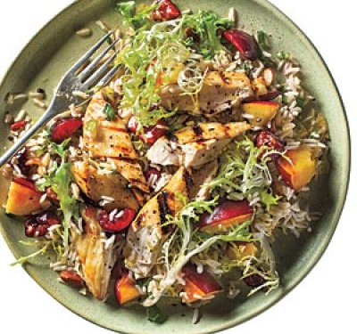 Stone Fruit Chicken-Rice Salad