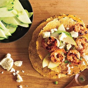 Shrimp Tacos With Green Apple Salsa