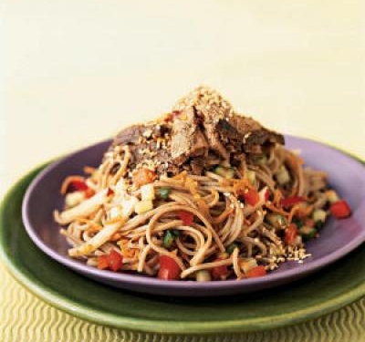 Soba Noodle Salad With Seared Tuna
