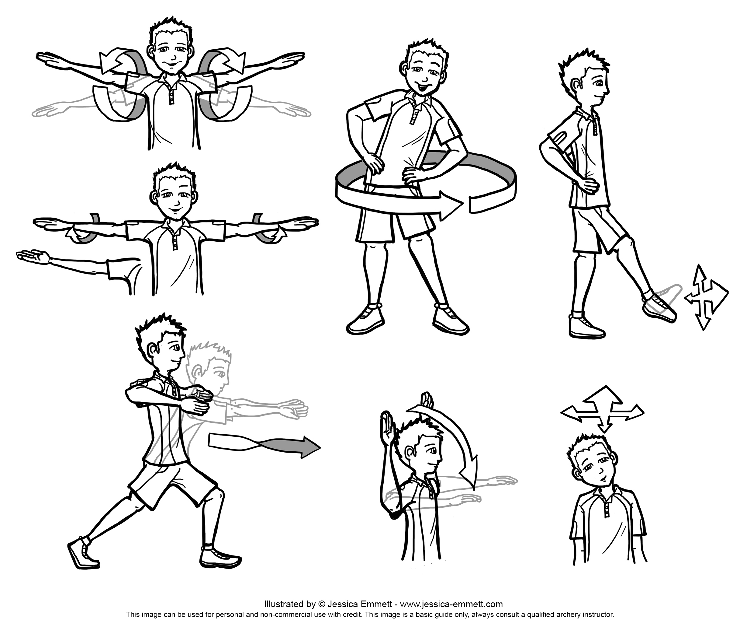 Warming Up Exercises - Natural Health News archery stance diagram 