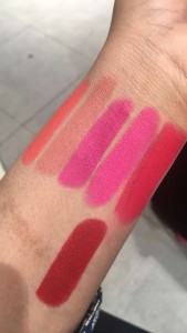 M.A.C Lipstick Swatches