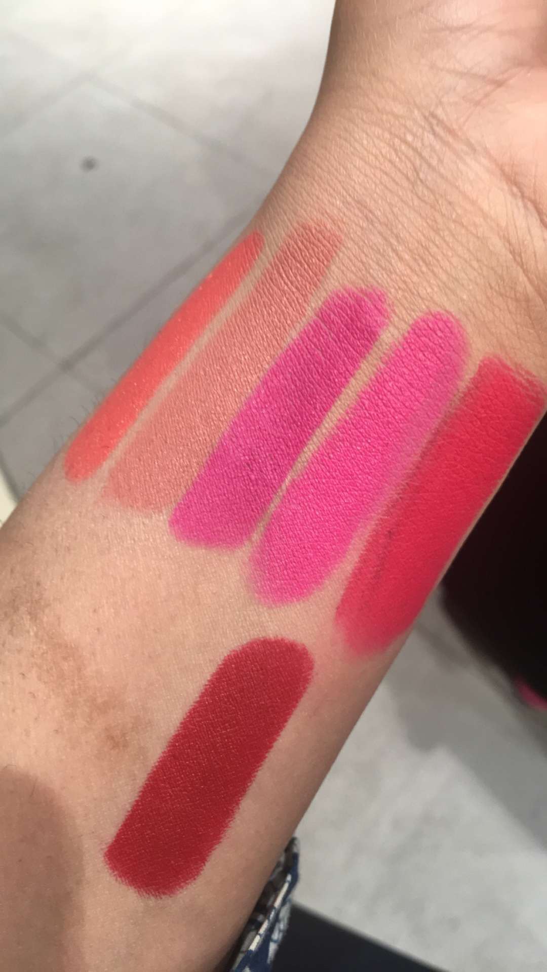 M.A.C Lipstick Swatches