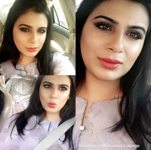 Brown Eyes With Rosy Lips