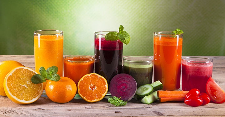 Drink Fruits and Vegetables Juices for Health and Healthy Glowing Skin