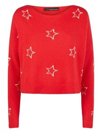 Red Stars N Breton Cashmere Sweater