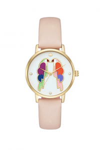 Metro Parrot Blush Leather Watch