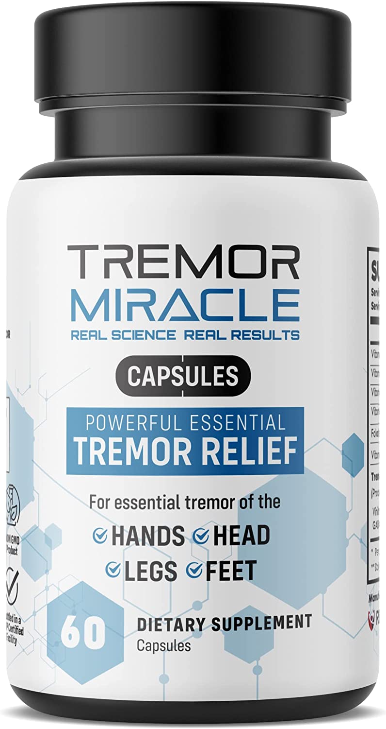 Real Science Nutrition Tremor Miracle Capsules - Essential Tremor Herbal Capsule Supplement for Hands, Legs, Feet, Head Tremors