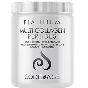 Codeage Multi Collagen Protein Powder with Biotin, Vitamin C