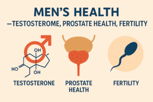 Men’s health – testosterone, prostate health, fertility 1
