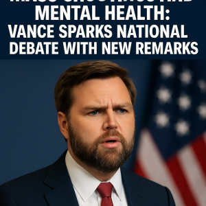 Mass Shootings and Mental Health: Vance Sparks National Debate With New Remarks