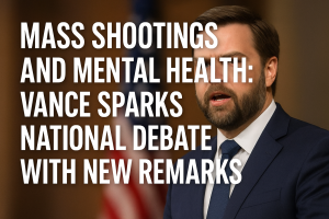 Mass Shootings and Mental Health: Vance Sparks National Debate With New Remarks