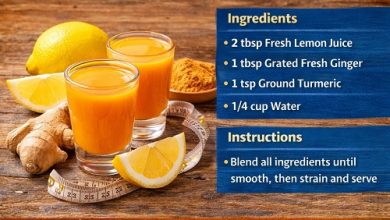 Lemon Ginger Turmeric Shot Recipe for Weight Loss