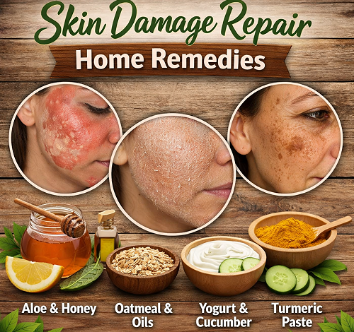 Skin Damage Repair Home Remedies