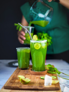 6. Cucumber Mint Belly Fat Juice