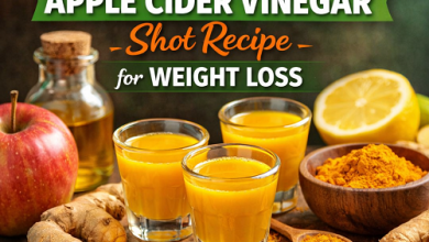 Turmeric Apple Cider Vinegar Shot Recipe for Weight Loss