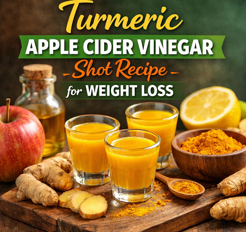 Turmeric Apple Cider Vinegar Shot Recipe for Weight Loss