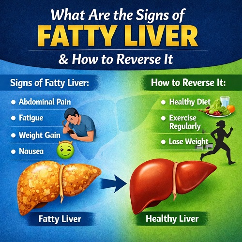 what are the signs of fatty liver and how to reverse it