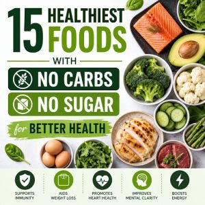 15 Healthiest Foods With No Carbs and No Sugar for Better Health