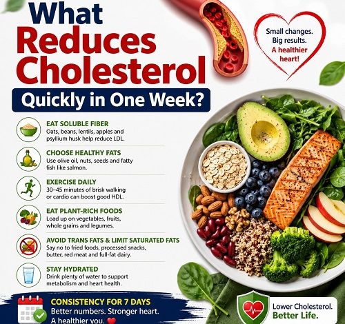 What Reduces Cholesterol Quickly in One Week